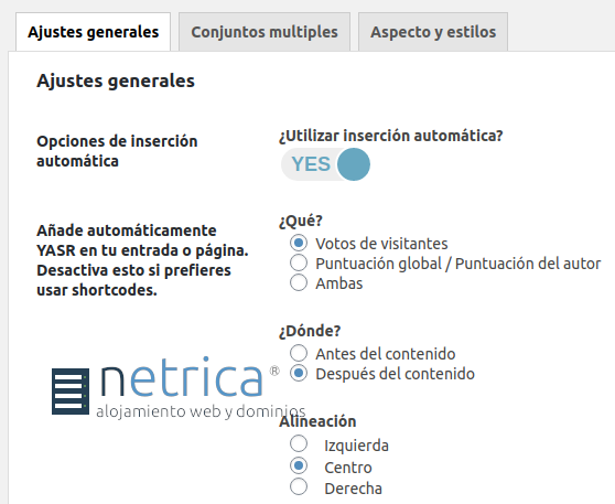 Plugin para insertar estrellas de valoración en WordPress