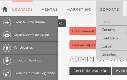 Cómo cambiar el estilo del panel administrativo en SuiteCRM