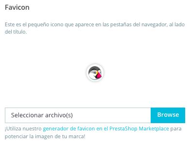 Cómo añadir un nuevo favicon en PrestaShop 1.7