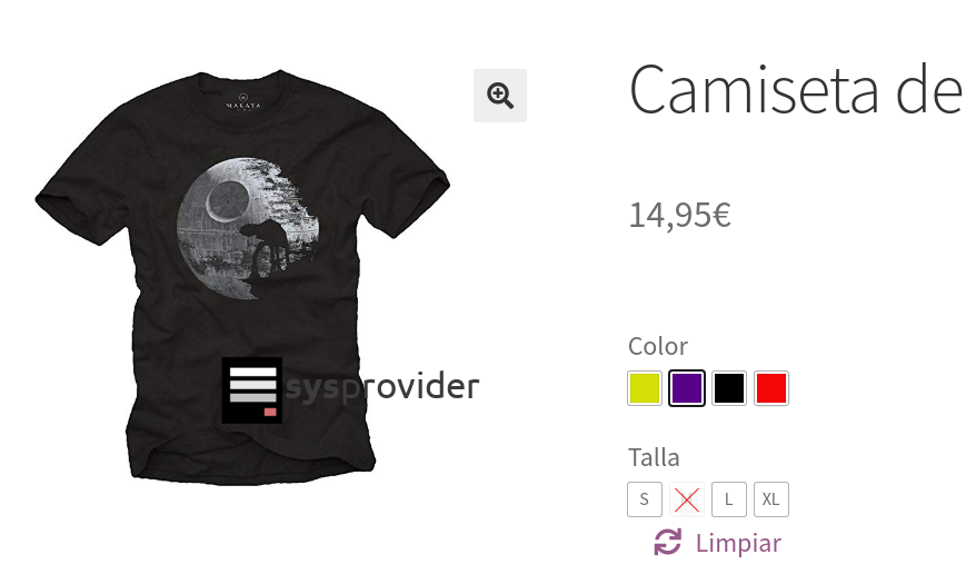 Cómo desactivar una variación en un producto desde WooCommerce