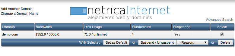 eliminarysuspenderdomino
