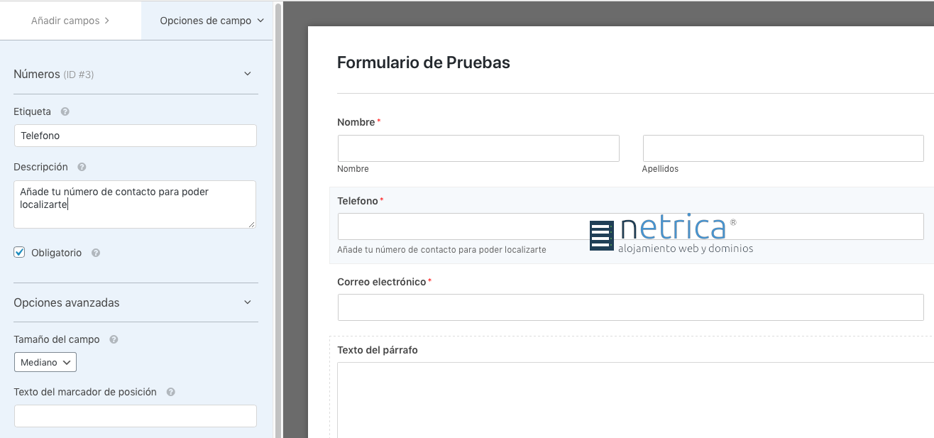 Plugin básico para crear un Formulario de Contacto