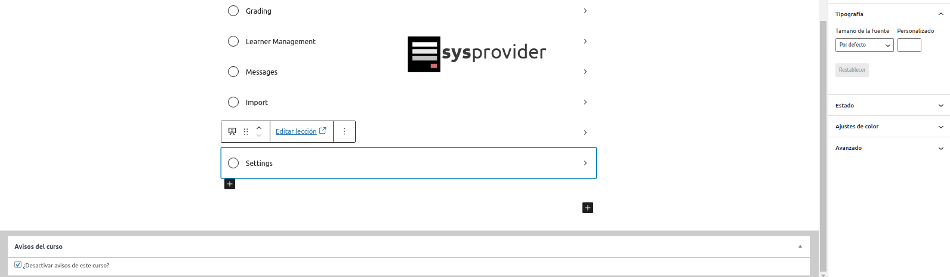 plugin Sensei