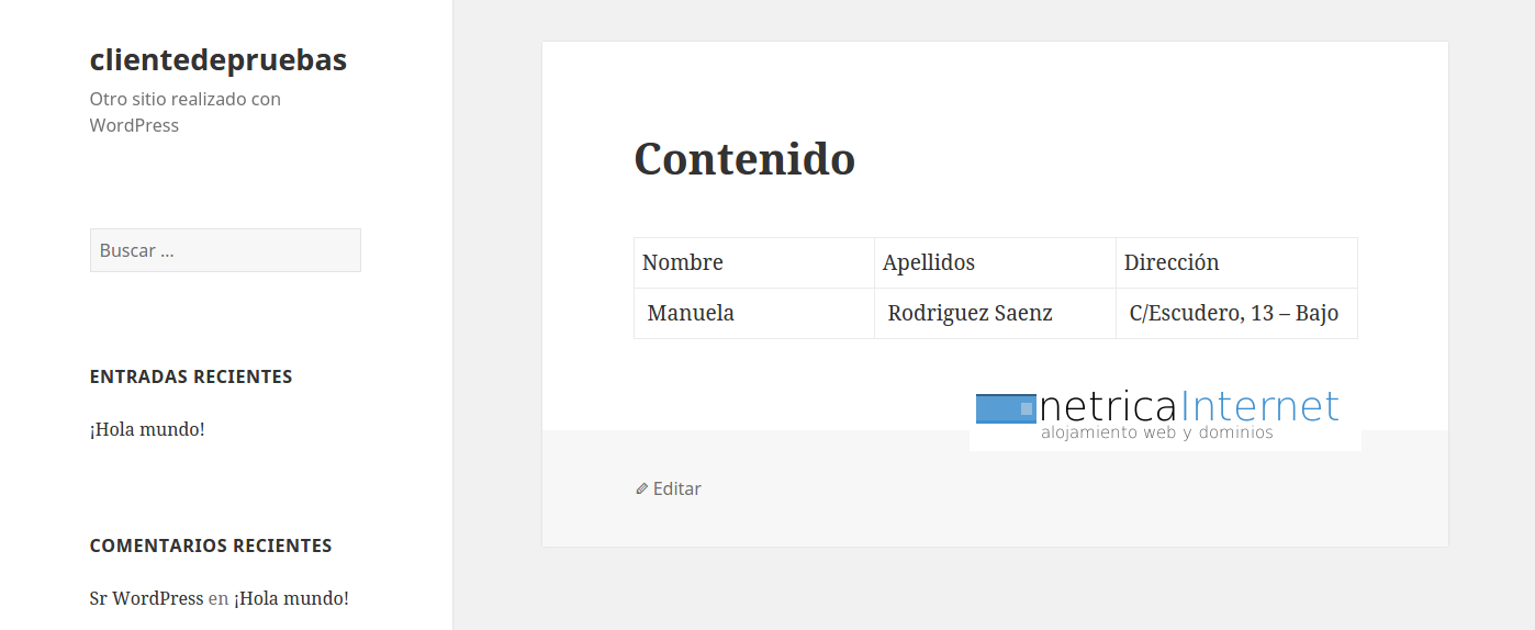 Pantallazo